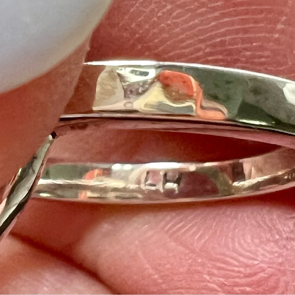 Lois Hill Sterling Silver Signature Scroll Open Circle Ring - Picture 5 of 8